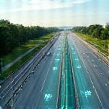 Multiple highway lanes being monitored